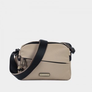 Geanta Crossbody Hedgren Neutron Small Dama Gri Bej | HAI3684WN