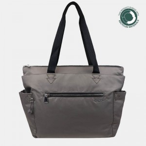 Geanta Tote Hedgren Margaret Sustainably Made Dama Gri Maro | AAD9214HD