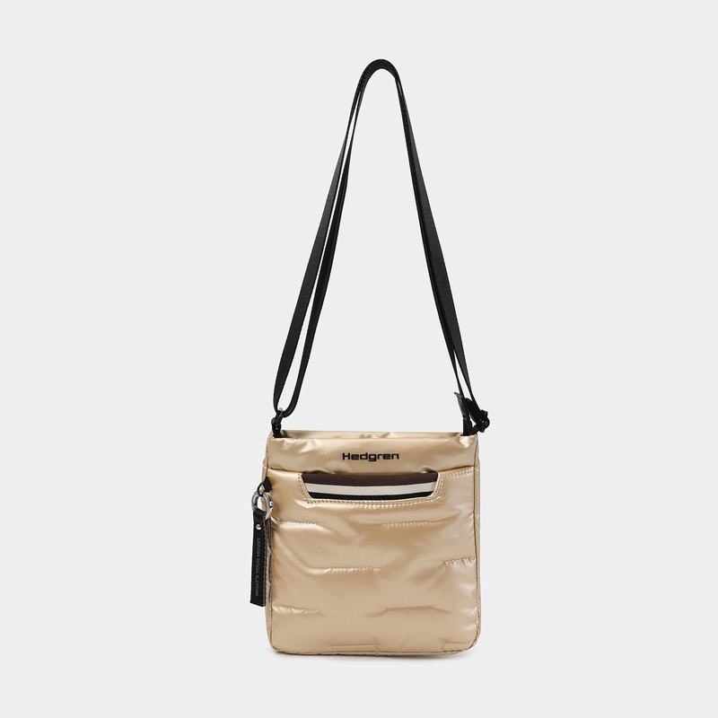 Geanta Crossbody Hedgren Cushy Dama Bej | HBU8745AV