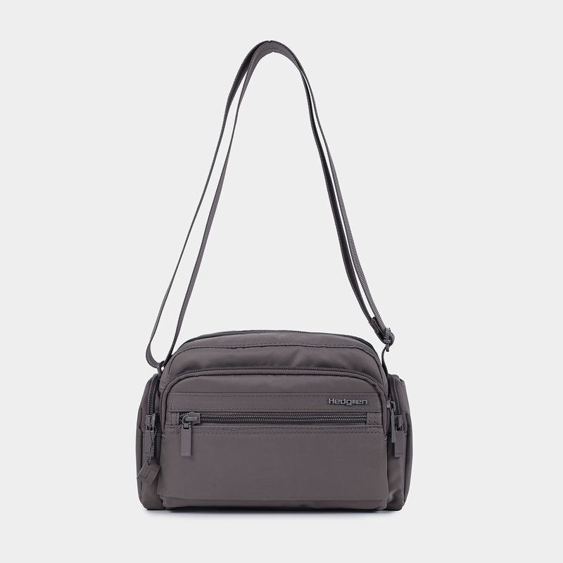 Geanta Crossbody Hedgren Emily Dama Gri Maro | DLZ5265ZR