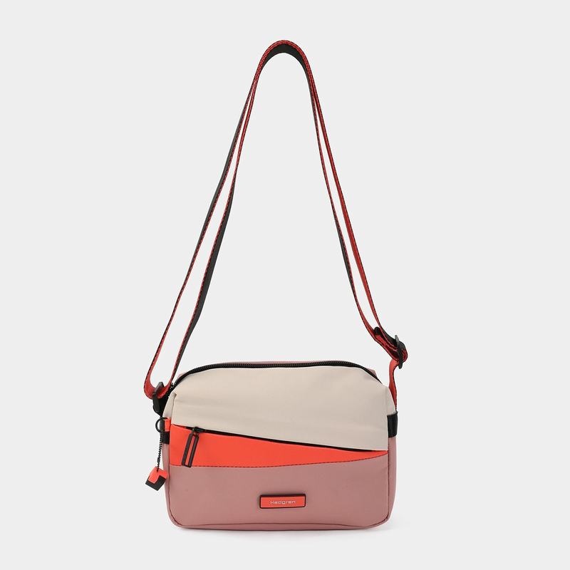 Geanta Crossbody Hedgren Neutron Small Dama Roz Portocalii | HSD9098KF