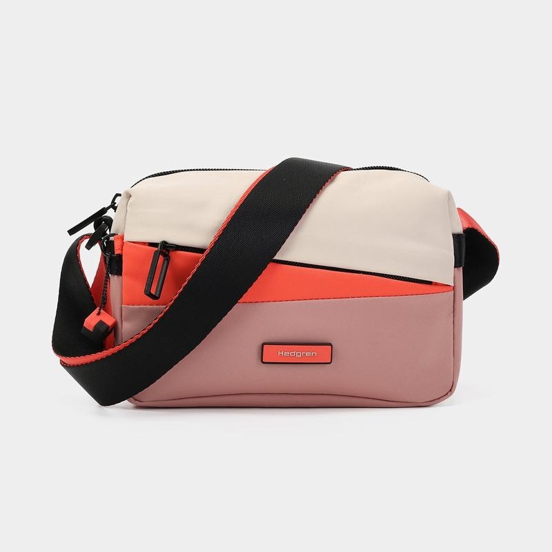 Geanta Crossbody Hedgren Neutron Small Dama Roz Portocalii | HSD9098KF