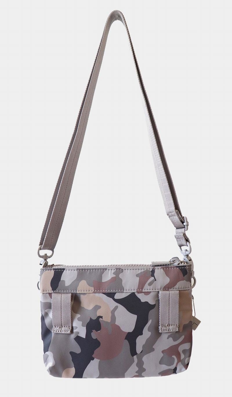 Geanta Crossbody Hedgren Rain Sustainably Made Dama Gri Camuflaj | FKL9248NU