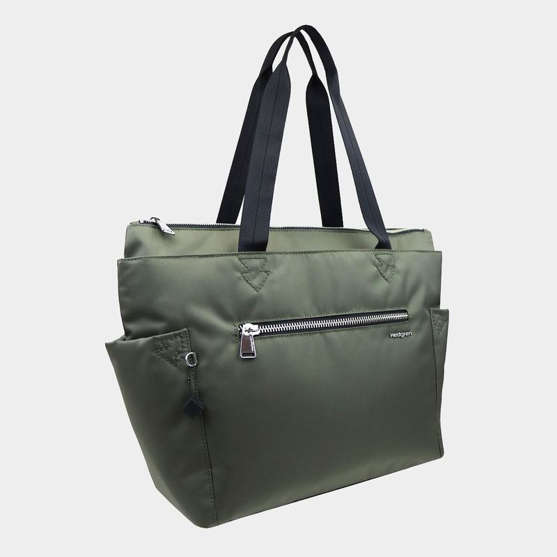 Geanta Tote Hedgren Margaret Sustainably Made Dama Verzi | SBQ1271KZ