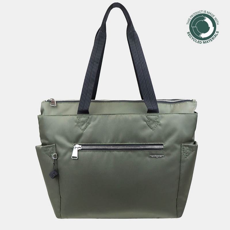 Geanta Tote Hedgren Margaret Sustainably Made Dama Verzi | SBQ1271KZ